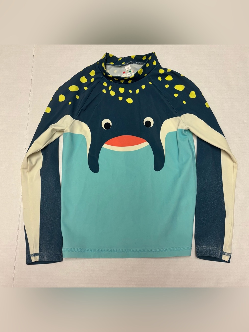 Mini Boden stingray rashguard, size 5-6Y, UPF 50